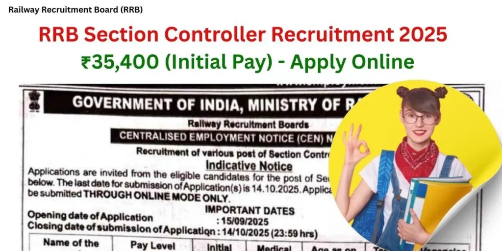 RRB Section Controller Recruitment 2025
